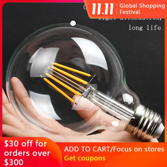 Edison led retro AI Luokou E27 bar retro led filament lamp imitation tungsten bulb personality dragon ball bubble