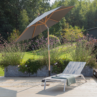 Edit verstelbare parasol grijs -  Ø 2,5 meter