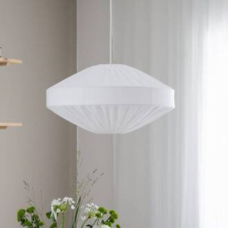 Edith hanglamp, Ø 50 cm, katoen, wit