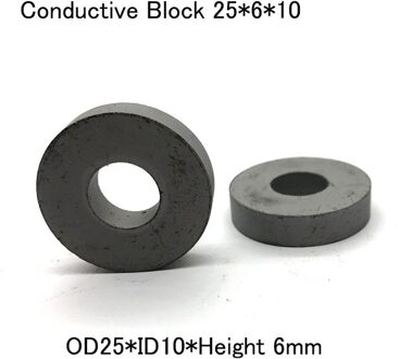 Edm Hardmetalen Power Feed Contact OD25 * ID10 * Hoogte 6Mm Condutive Blok Voor Cnc Draad Gesneden Machine