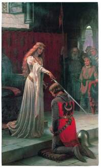 Edmund Blair Leighton - The Accolade, 1901 Kunstdruk 60x80cm