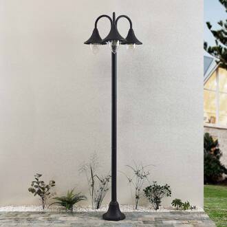 Edric lantaarnpaal, hoogte 215 cm, antraciet, aluminium donkergrijs