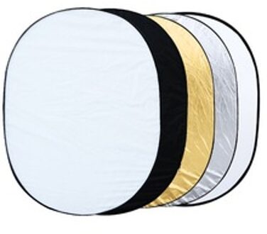 EDT-5 In 1 Inklapbare Reflector Ovale Foto Studio 90X120 Cm (35 "X 47")