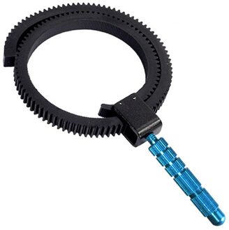 Edt-Rubber Follow Focus Ring Gear Riem Met Plug In Aluminium Voor Slr Camera 'S Digitale Dslr Camcorder Camera