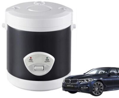 EDTID 12/24V Mini Rijstkoker Auto Truck Soep Pap Koken Machine Voedsel Stoomboot Elektrische Verwarming Lunchbox maaltijd Heater Warmer 12V zwart