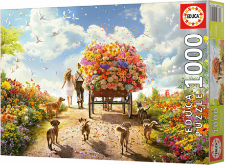 Educa Bloemenwagen Puzzel (1000 stukjes)