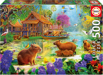 Educa Capybara Village Puzzel (500 stukjes)