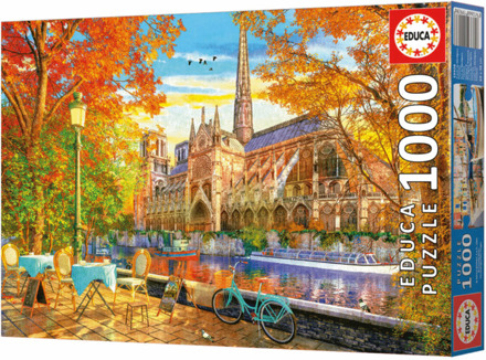 Educa Herfst bij Notre Dame Puzzel (1000 stukjes)