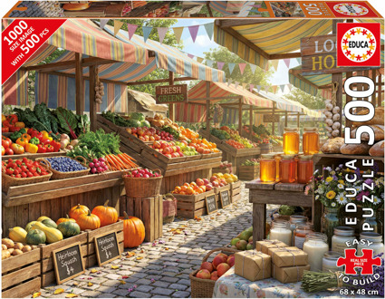 Educa Sunny Farms Market Puzzel (500 XXL stukjes)