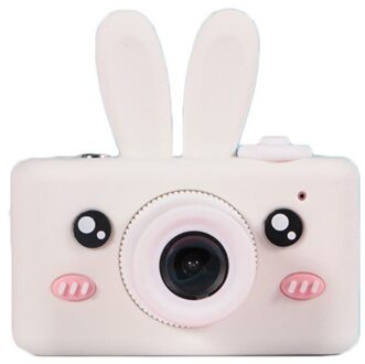 Educatief Leuke Mini Kids Digitale Foto Camera 8.0MP 2.0 "LCD Full View Fotografie Cool Kids Camera Voor kinderen wit konijn