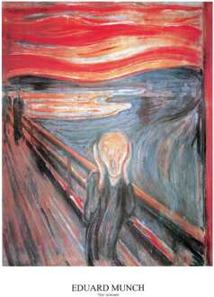Edvard Munch - The Scream Kunstdruk 60x80cm