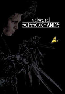Edward Scissorhands Poster Women's Cropped Hoodie - Black - XS - Zwart