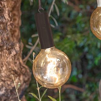 Edy G125 LED buiten hanglamp, zwart zwart, transparant