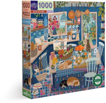 Eeboo Blue Kitchen Puzzel (1000 stukjes)