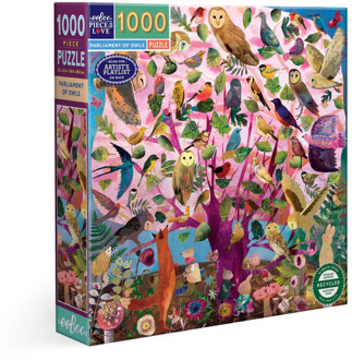 Eeboo Parliament of Owls Puzzel (1000 stukjes)