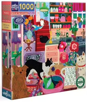 Eeboo Pets in the Kitchen Puzzel (1000 stukjes)