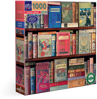 Eeboo Vintage Library Puzzel (1000 stukjes)