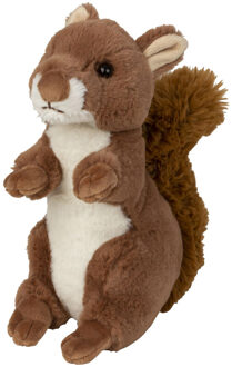Eekhoorn knuffel van zachte pluche - 22 cm Bruin