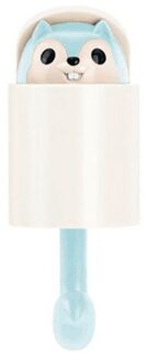 Eekhoorn Sleutel Hanger Haak Huishoudelijke Decoratie Sleutel Haken Wall Mounted Sundriesopslag Jas Hoed Hanger Haak Blauw