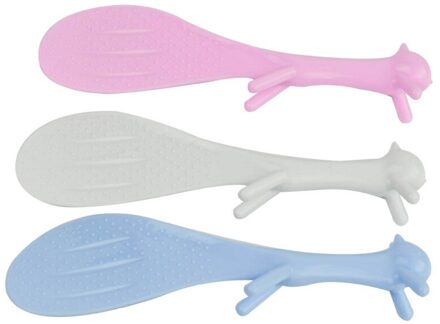 Eekhoorn Vorm Mooie Cartoon Staande Rijst Lepel non-stick Geen Kras Rijstkoker Scoop Keuken Accessoires Tool Willekeurige Kleur