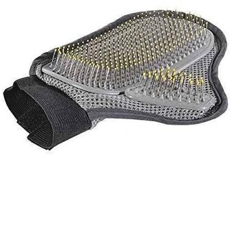 Een Acomfortable Pet Animal Grooming Handschoen Hond Kat Kam Pin Borstel Voor Middellange Tot Lange Haar Ontspannen Spieren Huisdier Bad reinigingsborstel