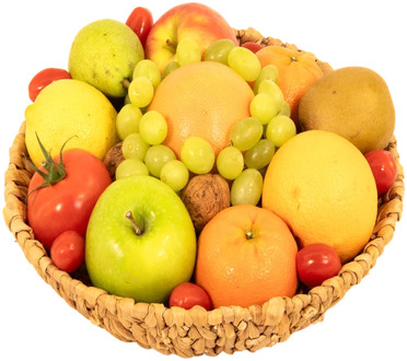 Een decoratieve schaal met gezond fruit Ø 30cm