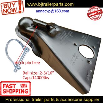 Een Frame Trailer Koppeling Met Zwarte Verf Afwerking Voor 2-5/16 "Trekhaak 14,000 Ibs, Trailer Onderdelen