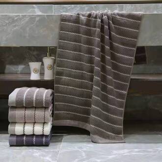 Een Goede Handdoek, Huishoudelijke Katoenen Badhanddoek/Zacht En Dik, Goede , Zacht, Thuis, school, Universele, Volwassen Donker Kaki