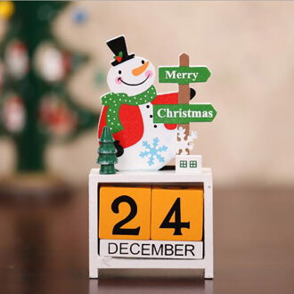 EEN-Hout Kerst Komst Kalenders Kerst Decoraties voor Huis Xmas Ornament Creatieve kinderen Kerstcadeaus 1