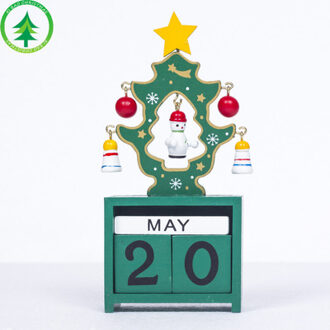 EEN-Hout Kerst Komst Kalenders Kerst Decoraties voor Huis Xmas Ornament Creatieve kinderen Kerstcadeaus 4