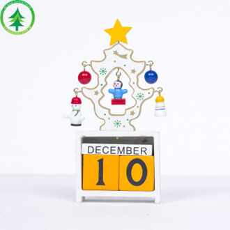 EEN-Hout Kerst Komst Kalenders Kerst Decoraties voor Huis Xmas Ornament Creatieve kinderen Kerstcadeaus 5