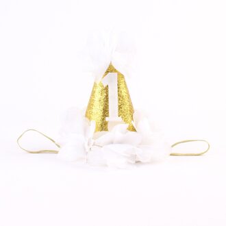 Een Jaar oude baby eerste Verjaardag Hoeden Digitale Leeftijd een Cupcake Toppers kids verjaardagsfeestje decoratie caps WYQ wit