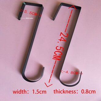 Een Kerst Verwijderbare Deur Opslag Rack Organizer Coat Bag Hat Robe Opknoping Houder Krans Haak Hangers