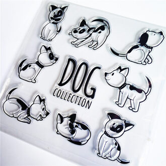 Een Mooie Hond Transparant Clear Stempels/Siliconen Afdichtingen Roller Stempel Voor Diy Scrapbooking Fotoalbum/Kaart maken