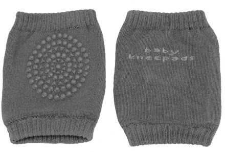 Een Paar Baby Knie Pads Comfortabele Kids Veiligheid Ademend Kruipen Elleboog Knie Beschermende Pad Warmers Voor Baby Peuters donker grijs