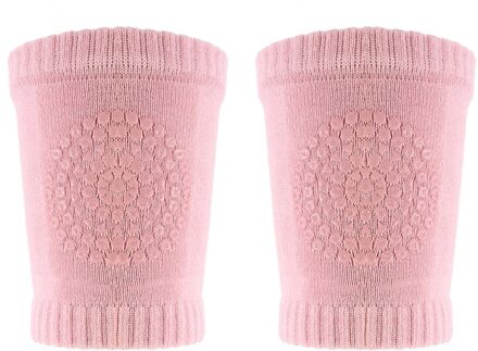Een Paar Baby Knie Pads Comfortabele Kids Veiligheid Ademend Kruipen Elleboog Knie Beschermende Pad Warmers Voor Baby Peuters roze