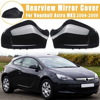 Een Paar Deur Wing Mirror Cover Achteruitkijkspiegel Cover Glossy Black Voor Vauxhall Astra H MK5 2004