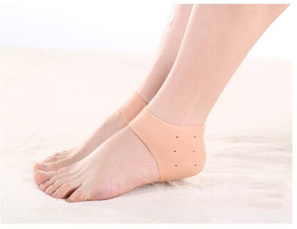 Een Paar Hak Bescherming Pad Hak Hak Siliconen Pad Mannen En Vrouwen Fitness Running Anti-Chippen En droog-Kraken Thermische Cover Geel