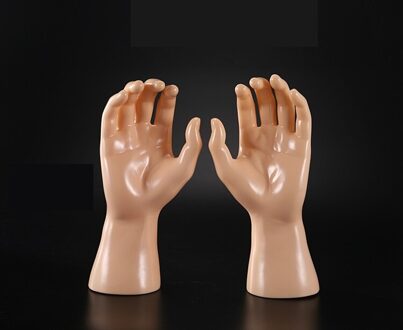 Een Paar Man Mannequin Hand Voor Handschoen Display huid