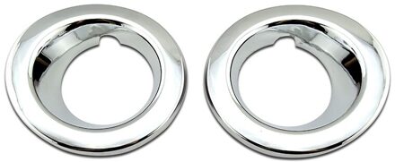 Een Paar Mistlamp Cover Bezel Omringt Lamp Ring Trim Chrome Decoratie Voor 2005 Land Rover Range Rover sport Full hoes chroom