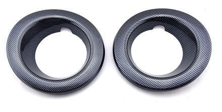 Een Paar Mistlamp Cover Bezel Omringt Lamp Ring Trim Chrome Decoratie Voor 2005 Land Rover Range Rover sport Full hoes koolstof