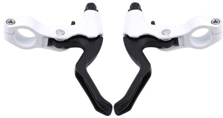 Een Paar Mountain Road Legering Fiets Remblokken Fiets Remmen V-Brake Holder Fiets Remhendel Duurzaam Fietsen Accessoires wit