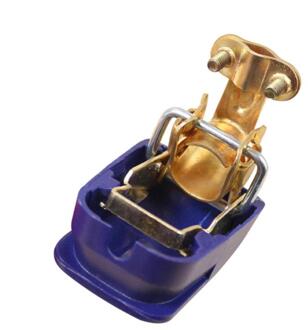 Een Paar Positieve & Negatieve Elektrode Quick Release Lift Off Connector Klemmen Auto Batterij Terminals Connectoren Voor Auto Caravan Blauw