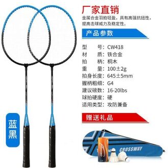 Een Paar Professionele Badminton Rackets Set Ultra Licht Dubbele Badminton Racket Titanium Legering Lichtste Spelen Badminton Hele CW418
