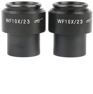 Een Paar WF10X WF15X WF20X WF25X WF30X 20 Mm 15 Mm 10 Mm 9 Mm WF10X/20 Hoge Eye -Point Oculair Voor Stereo Microscoop Breed Veld WF10X-23