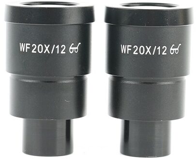 Een Paar WF10X WF15X WF20X WF25X WF30X 20 Mm 15 Mm 10 Mm 9 Mm WF10X/20 Hoge Eye -Point Oculair Voor Stereo Microscoop Breed Veld WF20X-12