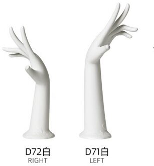 Een Paar Zwart En Wit Plastic Vrouwelijke Mannequin Hand voor Display