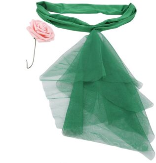 Een Pure Organza Stoel Sash Bow Met Rose Bal Voor Cover Banket Bruiloft Event Xmas Decoratie Supply groen
