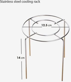 Een Rvs Omgekeerde Chiffon Taart Koeling Rack Gesp Rack Brood Koeling Rack Keuken Gereedschap