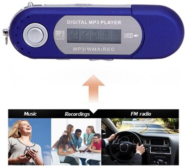 Een Scherm MP3 U Disk Geen. 7 Batterij Card Usb In-Line Radio Cassette Speler Willekeurige